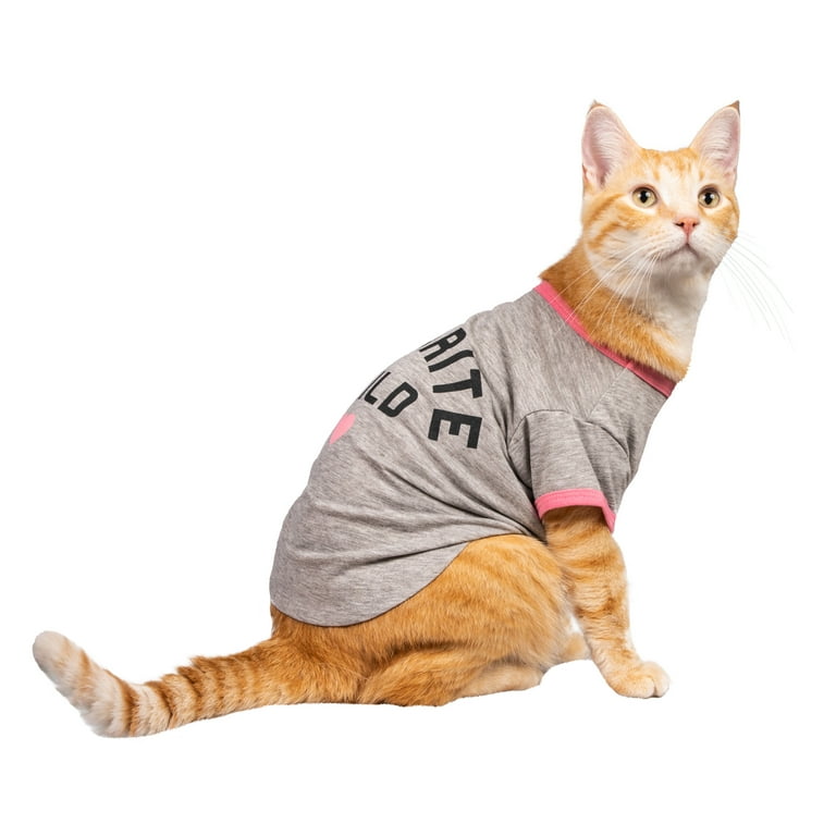 Cat wearing cheap t shirt