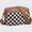 Brown, variant on Checkered Crossbody Bags for Women Plaid Womens Cross Body Purses Checkerboard Leather Shoulder Bag Handbags,Brown
