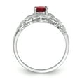 thumbnail image 2 of Primal Gold 10 Karat White Gold Ruby and Diamond Ring, 2 of 7