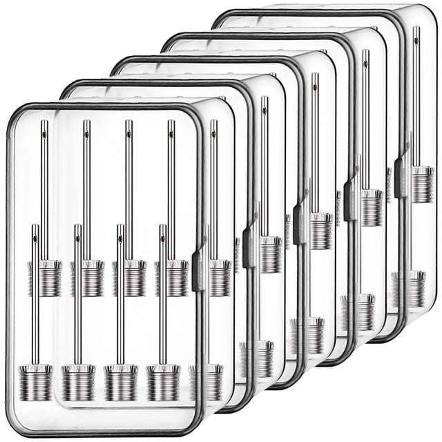 Pivotes para Pelotas XtremeNeedle10 5 Paquetes 5x10 Pzas Plateado Acero Inoxidable.