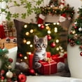 thumbnail image 1 of Christmas Pillow Cover Holiday Decoration Sofa Decoration Linen Pillow Home Sofa Holiday Decoration Pillow Cover 45x45cm, 1 of 6