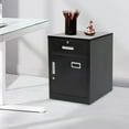 thumbnail image 2 of Heavy-Duty File Storage Cabinet with Locks - Durable Cold-Rolled Steel, Adjustable Partitions, 154lbs Capacity, Black Modern Design for Home Office, 2 of 15