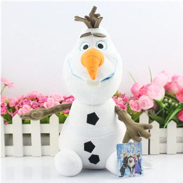Películas calientes de Disney Frozen 30 cm 50 cm Olaf peluche Kawaii muñeco de nieve dibujos animados lindo peluche animales de peluche muñeca Juguetes Brinquedos Juguetes Gao Jinjia LED