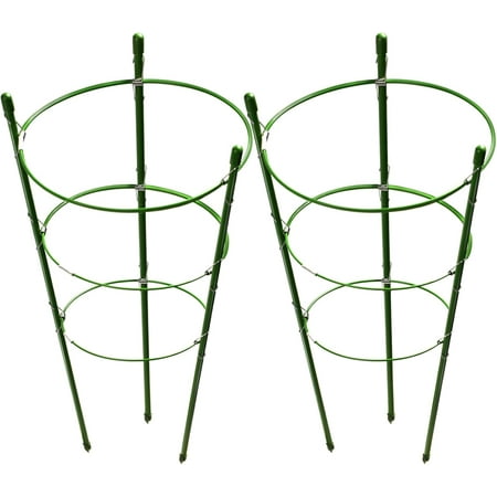 2 Pack Plant Support Cage Rust Resistant Garden Ring Stake Plant Support for Tomato Trellis Climbing Plant Flower Small Plant Cages for Small Plants 17.7 H 2 Pack Plant Support Cage Rust Resistant Garden Ring Stake Plant Support for Tomato Trellis Climbing Plant Flower Small Plant Cages for Small Plants 17.7 H