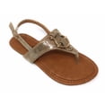 thumbnail image 3 of Victoria K Women's Gold Buckle Metallic Sandals, 3 of 4