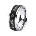 thumbnail image 1 of Fiudx Anillo de Compromiso de San Valentín con Circonitas Tres En Uno, 1 of 2