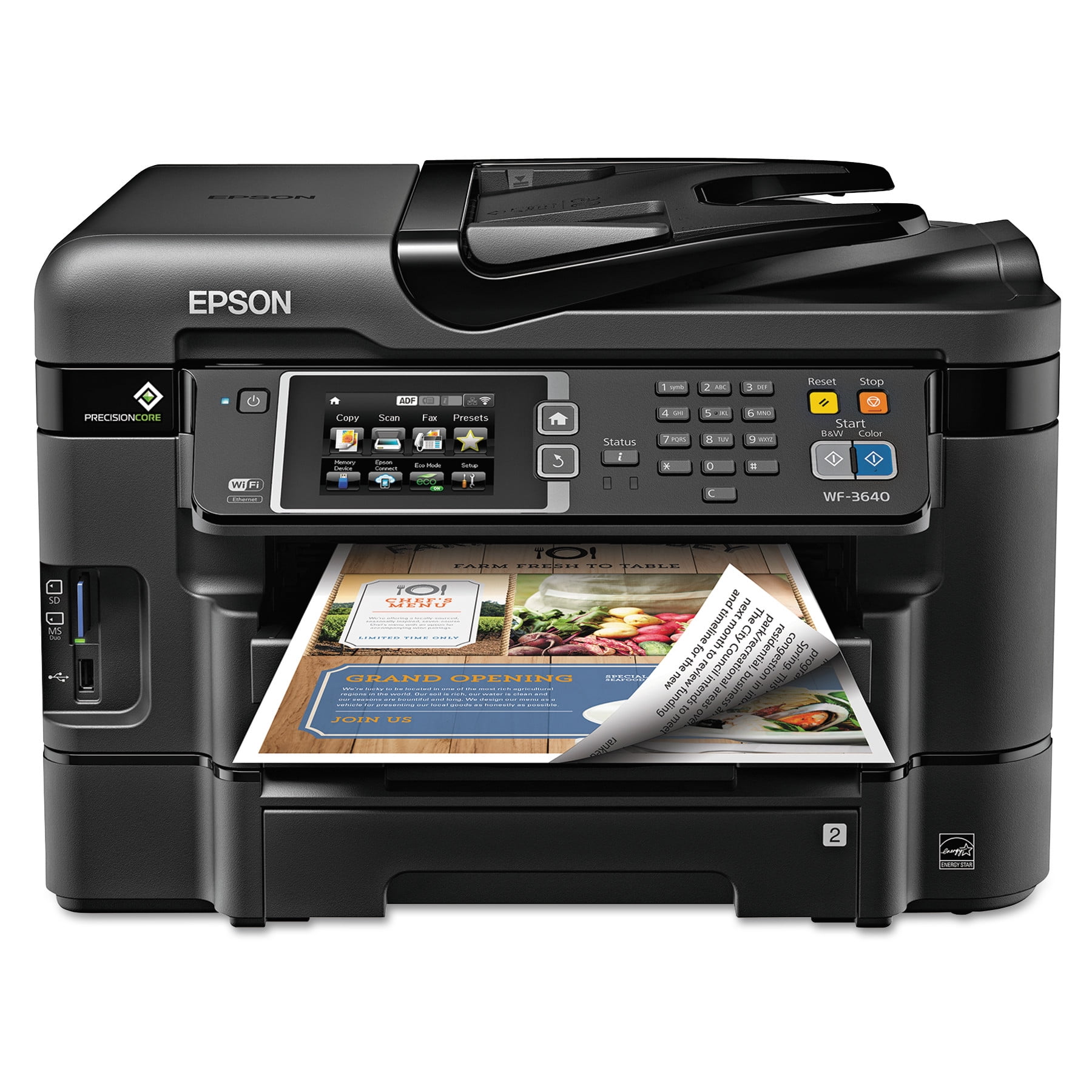  Epson  WorkForce  WF  3640  All in One Wireless Color Printer 