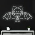 thumbnail image 3 of Handmadetneonsign Custom Bat Skeleton Neon Sign, Scary Skeletal Bat Neon Light, Bat Bone LED Light, 3 of 5
