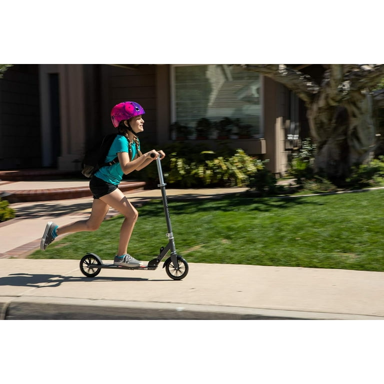 Mongoose Trace 180 Youth Kick Scooter, Folding Design