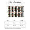 thumbnail image 5 of Zufioo Rose Flowers Print Horizontal Flannel Blanket, Anti-wrinkle, Anti-shrinkage, Anti-allergic Plush Blanket, Household Items Suitable for Bedroom-50"x40", 5 of 6