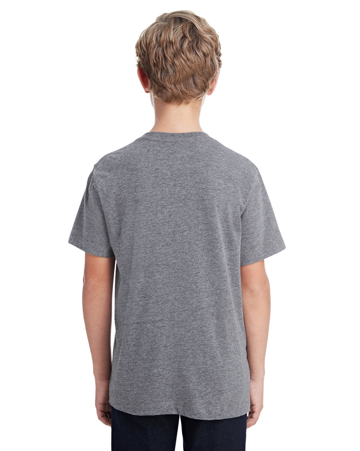 Aquaguard 100% Cotton Boys t-Shirts Crew Neck Short Sleeve Kids Toddler Tee - Small - Granite Heather