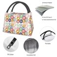 thumbnail image 4 of Fuzoiu Travel Stamp Print Portable Insulation Lunch Bag,Large Lunch Box,Container Reusable Leakproof Tote for Work, Travel, and Outdoor Activities, 4 of 6