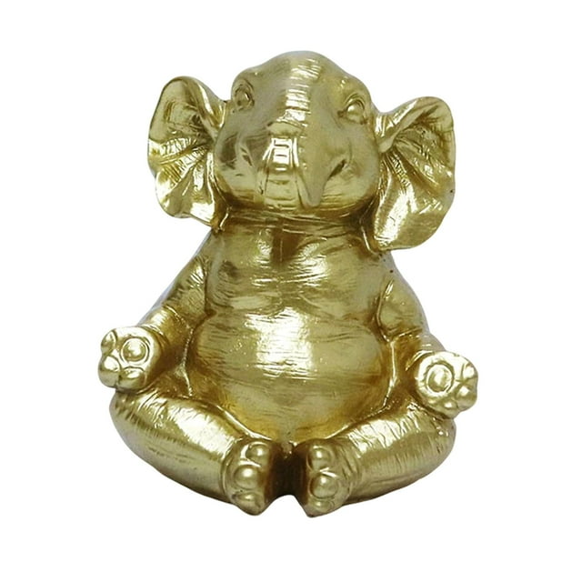 Figura de elefante de yoga, adorno de escritorio, colección moderna, artesanía de resina, decoración del hogar Estilo A