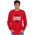 thumbnail image 3 of Cool Basketball Scoring Machine Men's Long Sleeve Tee T Shirt Brisco Brands S, 3 of 6