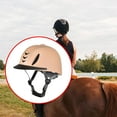 thumbnail image 6 of koolsoo Horse Riding Helmet Equestrian Helmet Shockproof Simple Comfortable Portable Breathable Summer Adjustable Riding Cap for Kids Khaki, 6 of 8
