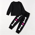 thumbnail image 4 of Halloween Pjs for Girls Crew Neck Skeleton Pajama Long Sleeve Cute Print Soft Sleepwear Kids Loungewear Pajamas for Girls Size 2-10 Years, 4 of 4