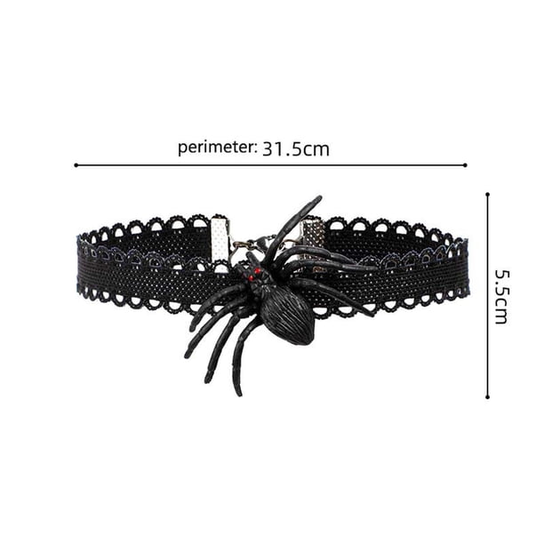Collar falso de clavícula, collar de encaje de moda para damas, collar de Halloween, disfraz de Halloween, regalo navideño