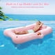 thumbnail image 5 of Tumbona inflable para adultos Pool Float MoKo con barra de hielo en forma de hoja rosa, 5 of 7