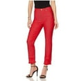 thumbnail image 2 of Diane Gilman DG2 595291 Womens Size 20PW Classic Red Double Frayed Hem Cropped Jeans, 2 of 5