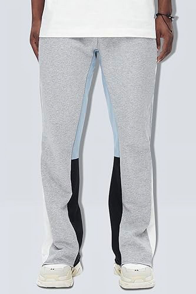 GINGTTO Mens Stacked Flared Sweatpants Loose Patchwork Casual Pants  Athletic Streetwear Flares Pants : : Clothing, Shoes & Accessories