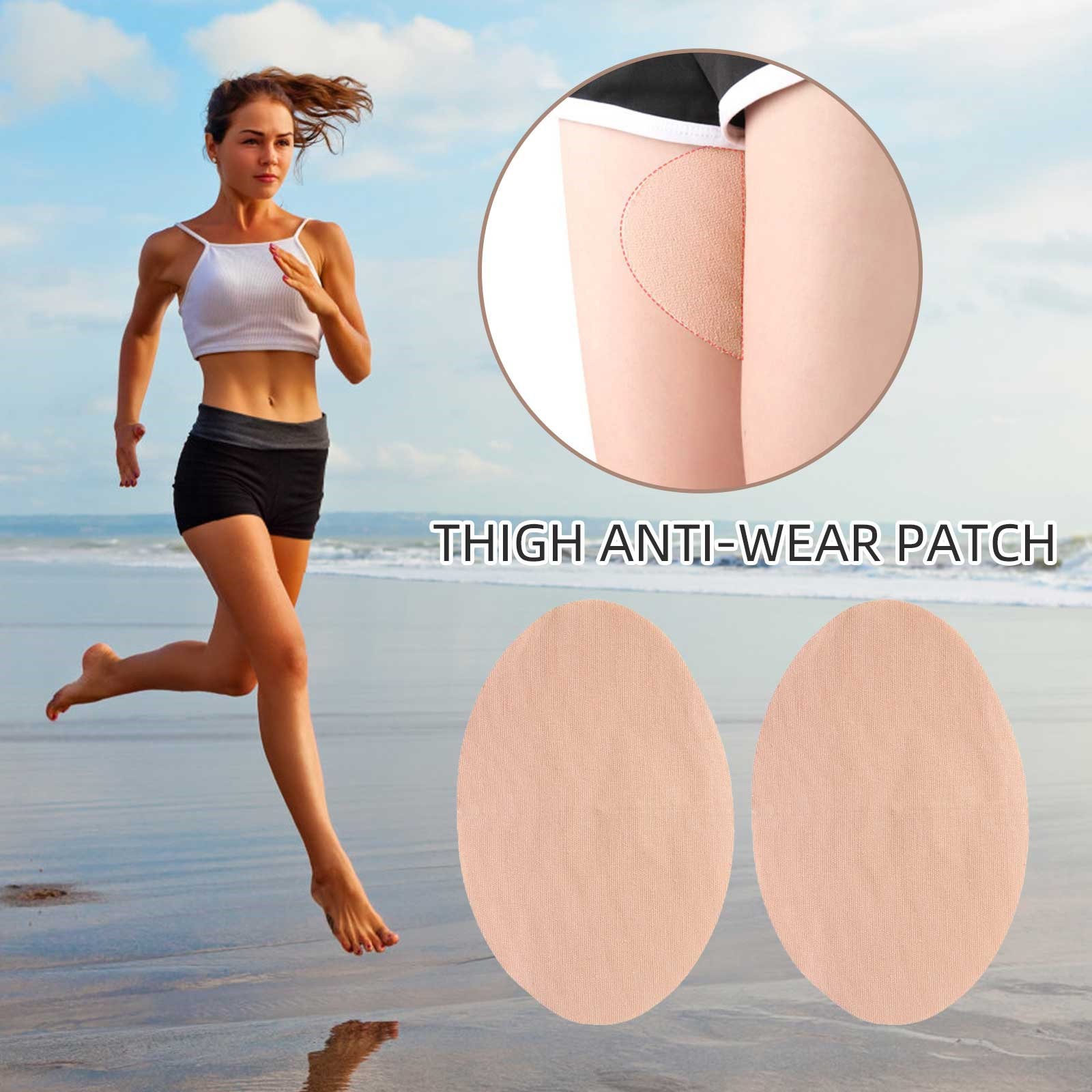 HSMQHJWE Silicone Containers for Wax Thigh Inner Chafing Sticker Paste  Inner Thigh Wear Patch Self Adhesive Wear Thigh Patch Ultra Thin Thigh  Inner Chafing Paste For Remover for Big Toe 