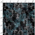 thumbnail image 5 of Soimoi Cotton Satin Spandex Blue Fabric By the Yard - 54 Inch Wide - Geometric Floral Textile - Contemporary and Stylish Designs for Fashion and Crafts Printed Fabric, 5 of 6