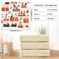 thumbnail image 6 of Yayeee 6 Pack Kitchen Dish Cloths Set for Washing Soft Drying Absorbent Microfiber Towels, Christmas Box Train, 6 of 9