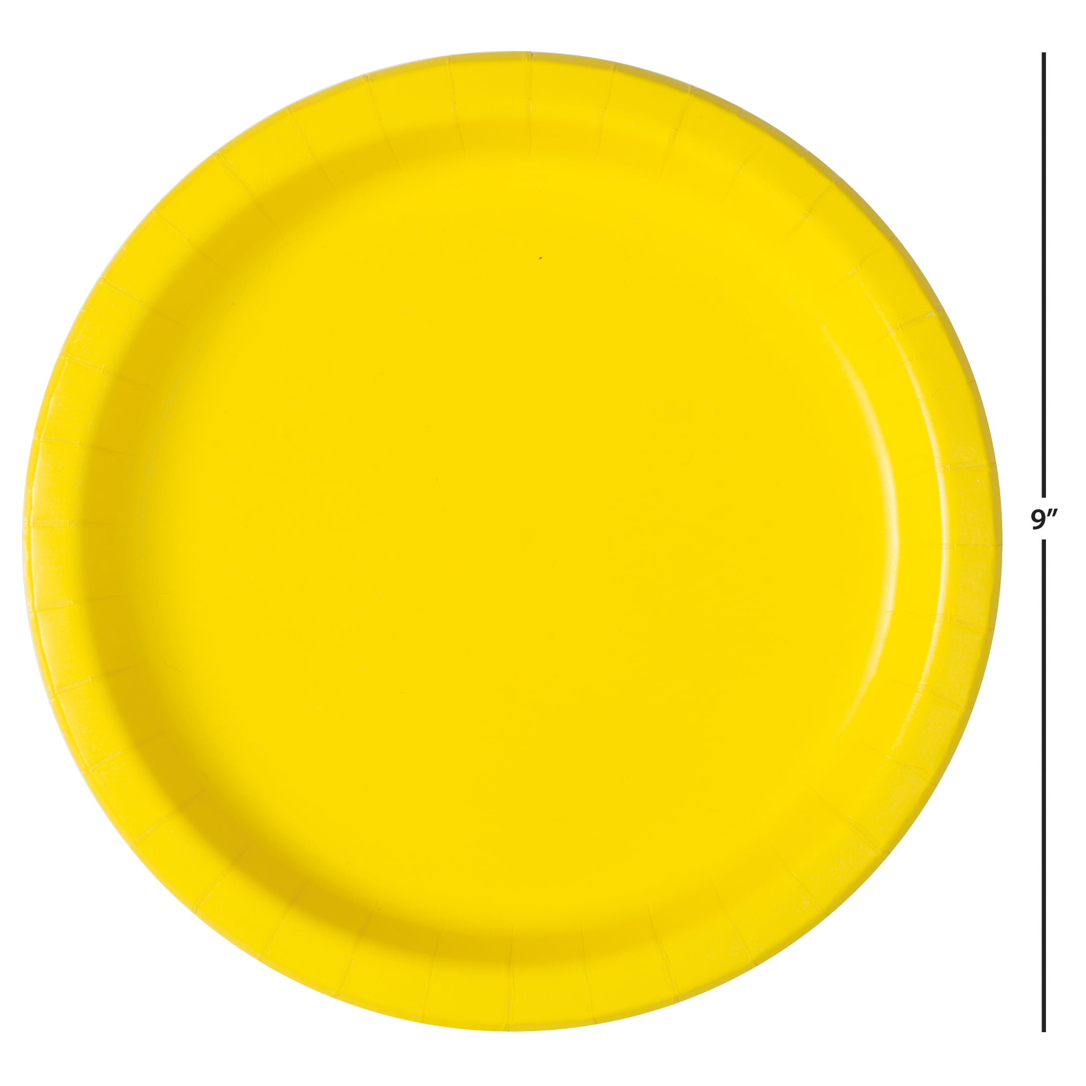 20CT 9IN Yellow Dinner Paper Plates by Way To Celebrate