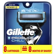Gillette ProGlide Chill Men's Razor Blades, 8 Blade Refills