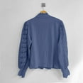 thumbnail image 4 of Ladies Loose Button Lace Cutout Floral Patchwork Lace Trim Tops for Women Women Tunic 3 4 Sleeve plus Size Work Tops for Women 5 T Shirts for Women plus Size Top Tunic Loose Tops Women Fall Top plus, 4 of 4
