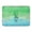 Teal & Green, variant on Cactus Blue and Purple Watercolor Machine Washable Memory Foam Mat