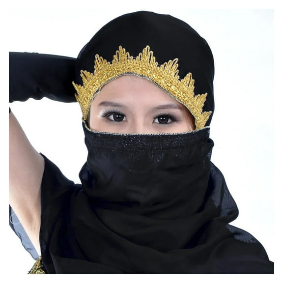 12 Colors Dancewear Belly Dance Clothes Wrap Head Scarf Chiffon Lace Headpiece Dance Head Veils