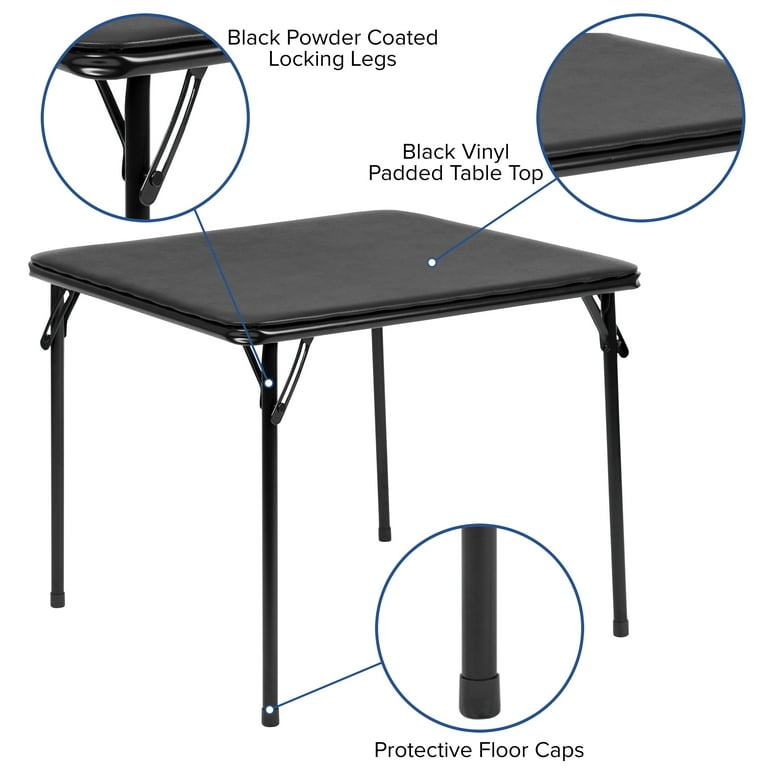 Emma And Oliver Kids 3 Piece Folding Table And Chair Set - Kids Activity  Table Set : Target