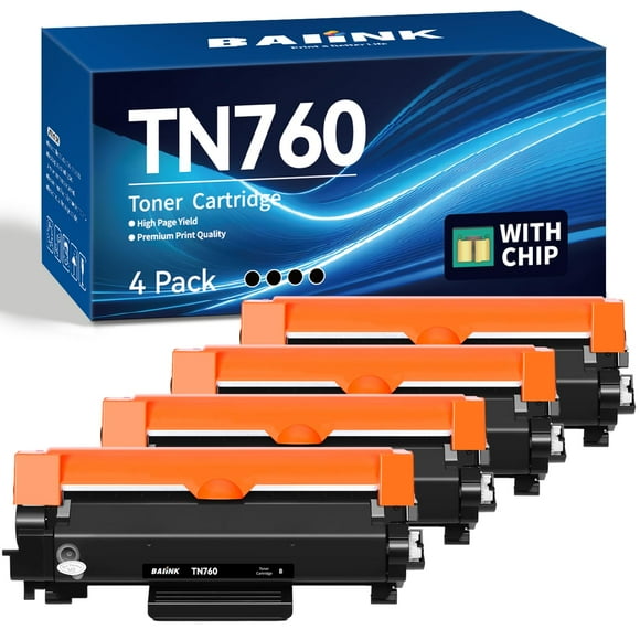 BAIINK TN 760 Toner Cartridge Replacement for Brother TN760 TN730 Toner TN-730/TN-760 Compatible with MFC-L2750DW HL-L2370DW MFC-L2710DW HL-L2350DW DCP-L2550DW HL-L2390DW