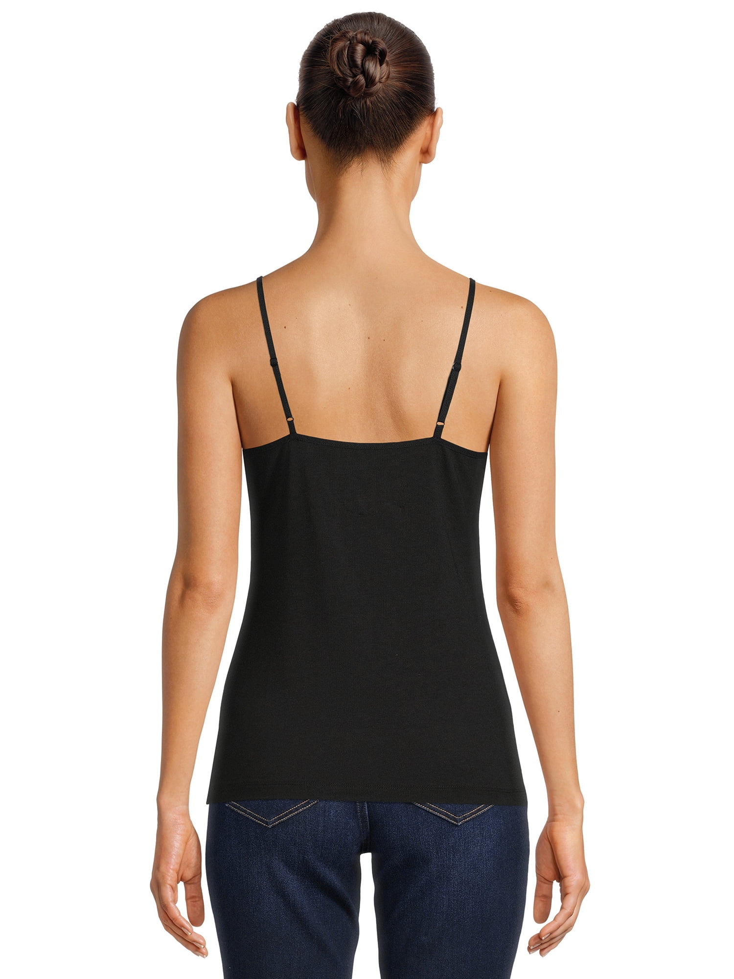 Time and Tru Women's Cami with Adjustable Straps, Sizes XS-XXXL