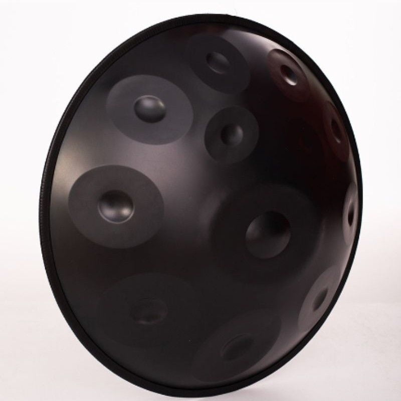 Stainless steel hand drum pure hand-made black ten-tone hand disc clear sound strap bag suitable for beginners