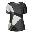 thumbnail image 4 of Chemises à Manches Courtes pour Femmes Mode pour Femmes Confortable Décontracté Col Rond Haut Imprimé à Manches Courtes Blouse Blouses à Manches Courtes pour Femmes Hauts à Manches Courtes pour Femmes Blouse à Manches Courtes pour Femmes, 4 of 6