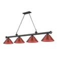 thumbnail image 2 of 4 Light Billiard In Traditional And Classical Style-14.75 Inches Tall And 14 Inches Wide Z-Lite 2306-4Brz-Prd, 2 of 7