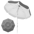 thumbnail image 1 of Outsunny Parasol de Plage 6 Pi, Parasol Portable à Hauteur et Inclinaison Réglables, Gris, 1 of 10