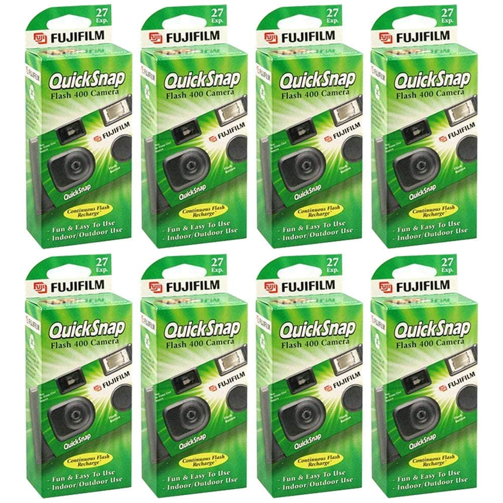 Fujifilm Quicksnap Flash Lot De 5 Appareils Photo Jetables Avec Flash - 27 Photos Chacun - Parfait Pour Mariages, Fêtes Et Plage
