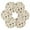 Hanging Clocks and Pine Cones, variant on 6 Pcs Drink Coasters with Holder 3.94in Woven Coasters for Drinks Delicate Christmas Ornaments Coaster Set for Protection Table