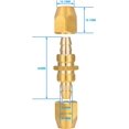 thumbnail image 4 of HAHDAXIA 10 Pcs Raccord Réutilisable en Laiton Massif pour Tuyau de 1/4 Pouce ID, Raccord de Réparation de Tuyau d'Air en Flexible (10 Pack 1/4 Pouce), 4 of 7