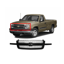 DCP Front Grille Black for Chevy Chevrolet Silverado 1500 2003-2005 19131432, 19168630