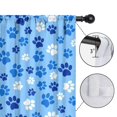 thumbnail image 4 of Blackout Kids Curtains,Blue Dog Paw Footprint Childrens Insulated Curtains Set Of 2,Bedroom Essentials,Toddler Room Decor 42"x54"(106x137cm), 4 of 4