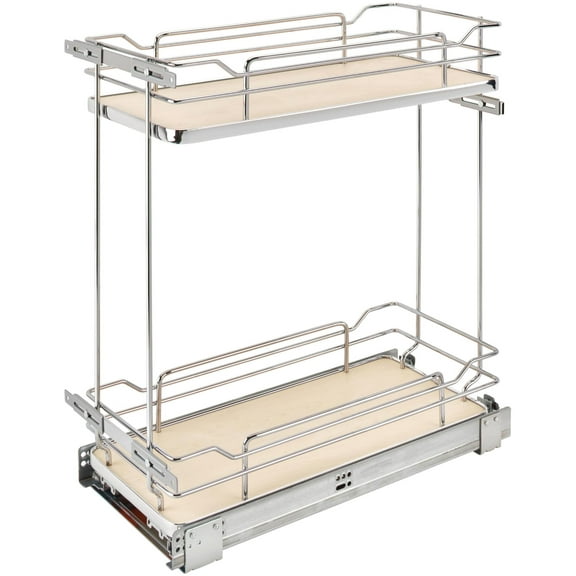 Rev-A-Shelf 5322-BCSC-9-MP Contemporary 10-1/4"W Two Tier Solid Surface Pull Out Cabinet