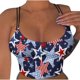 thumbnail image 1 of Blusa sin mangas con estampado de moda para mujer Tirantes Tops Pompotops lopia999477, 1 of 5