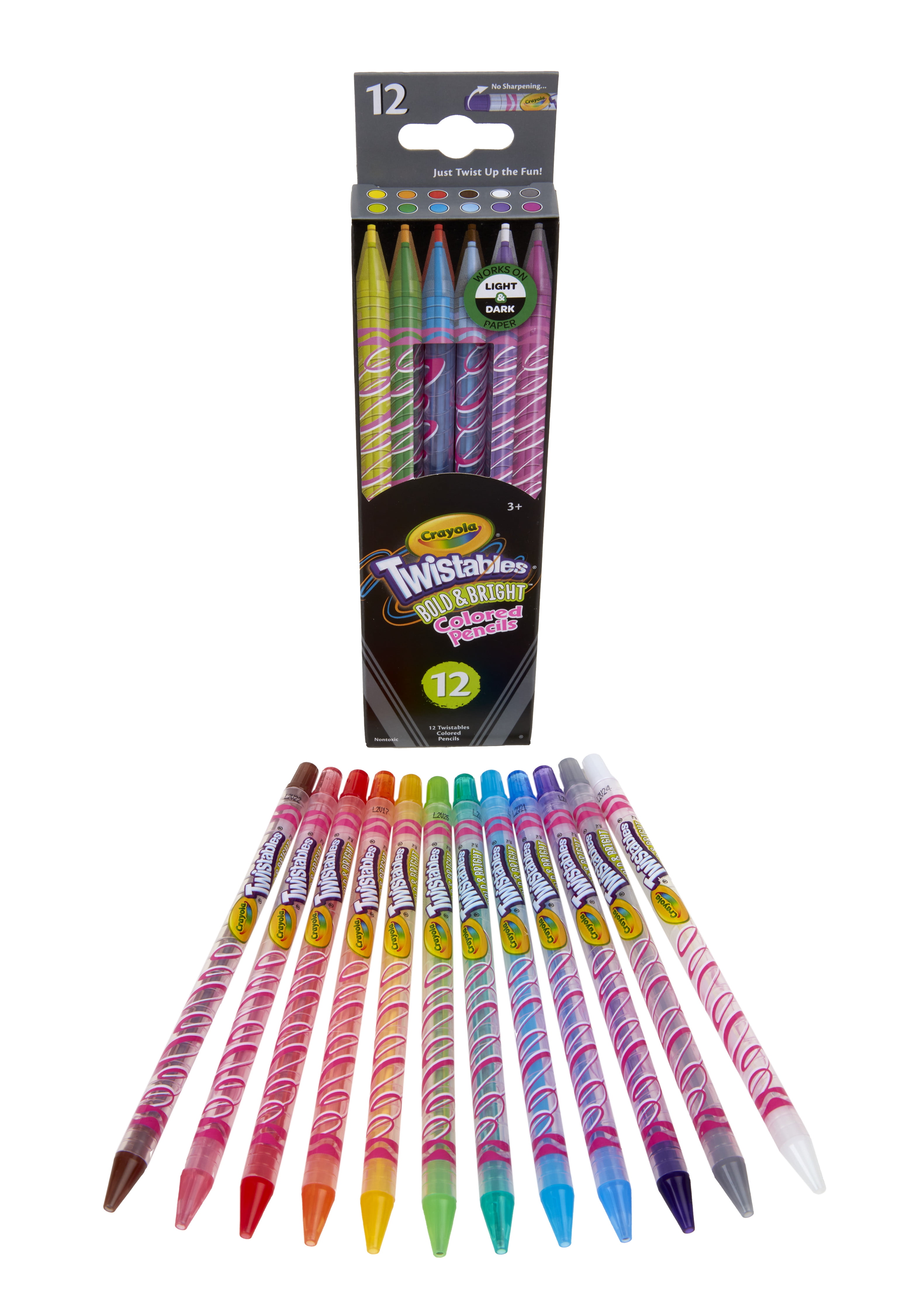 Crayola Twistables Colored Pencil Set, 12-colors, Ready to Ship, Art  Supplies, Crayola Colored Pencils, No Sharpen Twistable Colored Pencils 