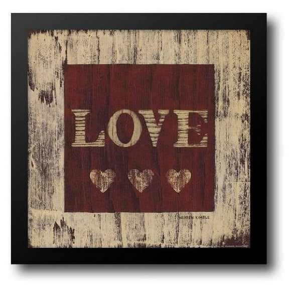 Love 14x14 Framed Art Print by Kimble, Warren