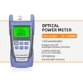 thumbnail image 4 of Kit de herramientas de fibra óptica FTTH (19 piezas/juego) con cortadora de fibra, medidor de potencia óptica de 10 mW, localizador visual de fallos, bolsa de accesorios -70 ~ +10 dBm, 4 of 5