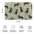 thumbnail image 3 of Rottweiler with Pioneer Flower Bathroom Rugs Mat,Non Slip Microfiber Bathroom Rug,Rubber Backing,Soft Bathroom Mats for Bathroom Floor,Tub and Shower,17x27in(43x68cm), 3 of 5